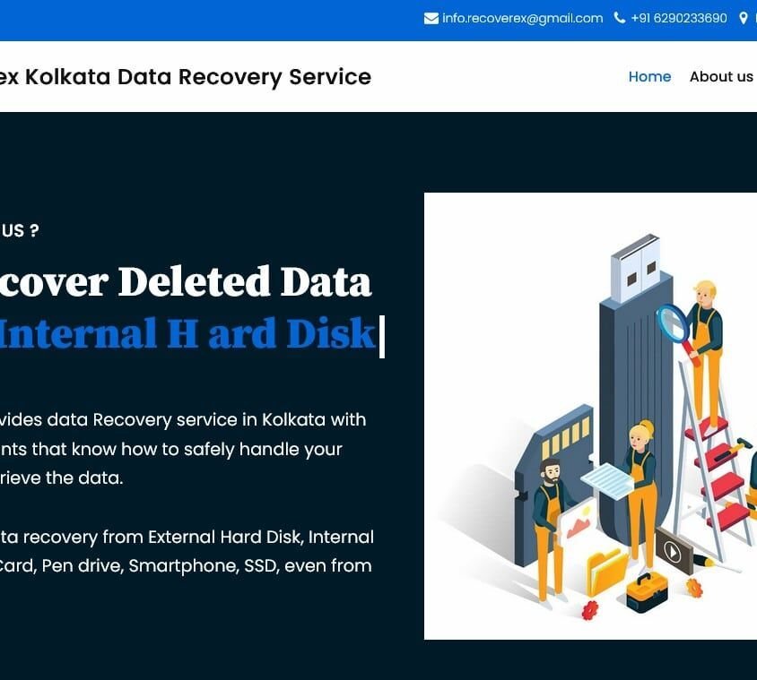 Recoverex data recovery service website